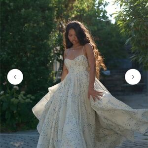 Elegant Floral Strapless Dress